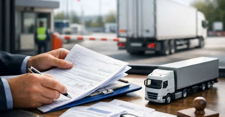 Zollpapiere für Firmentransporte vorbereiten