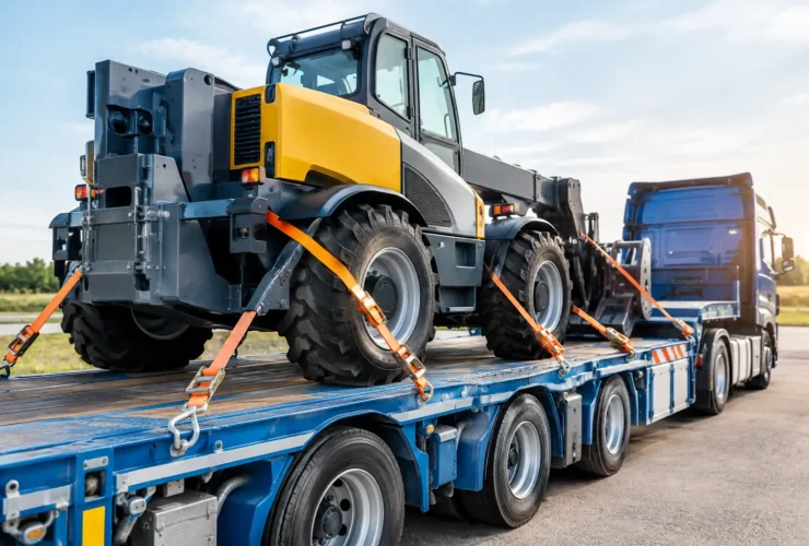 Ladungssicherung bei Maschinentransporten